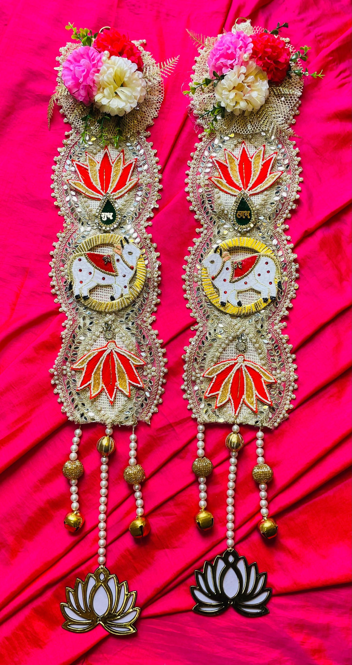 Cow shubh labh hanging