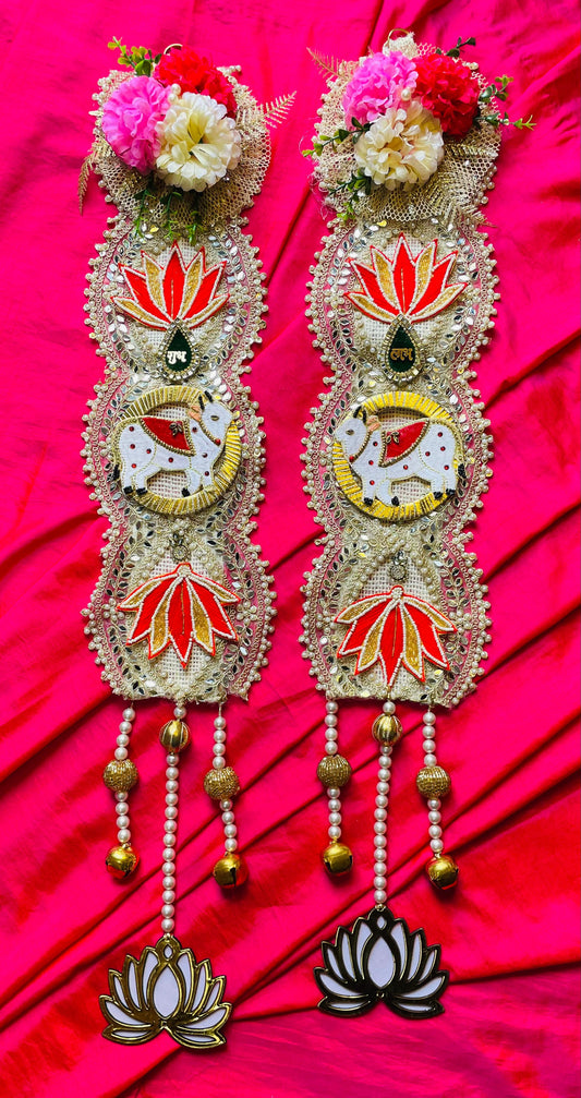 Cow shubh labh hanging
