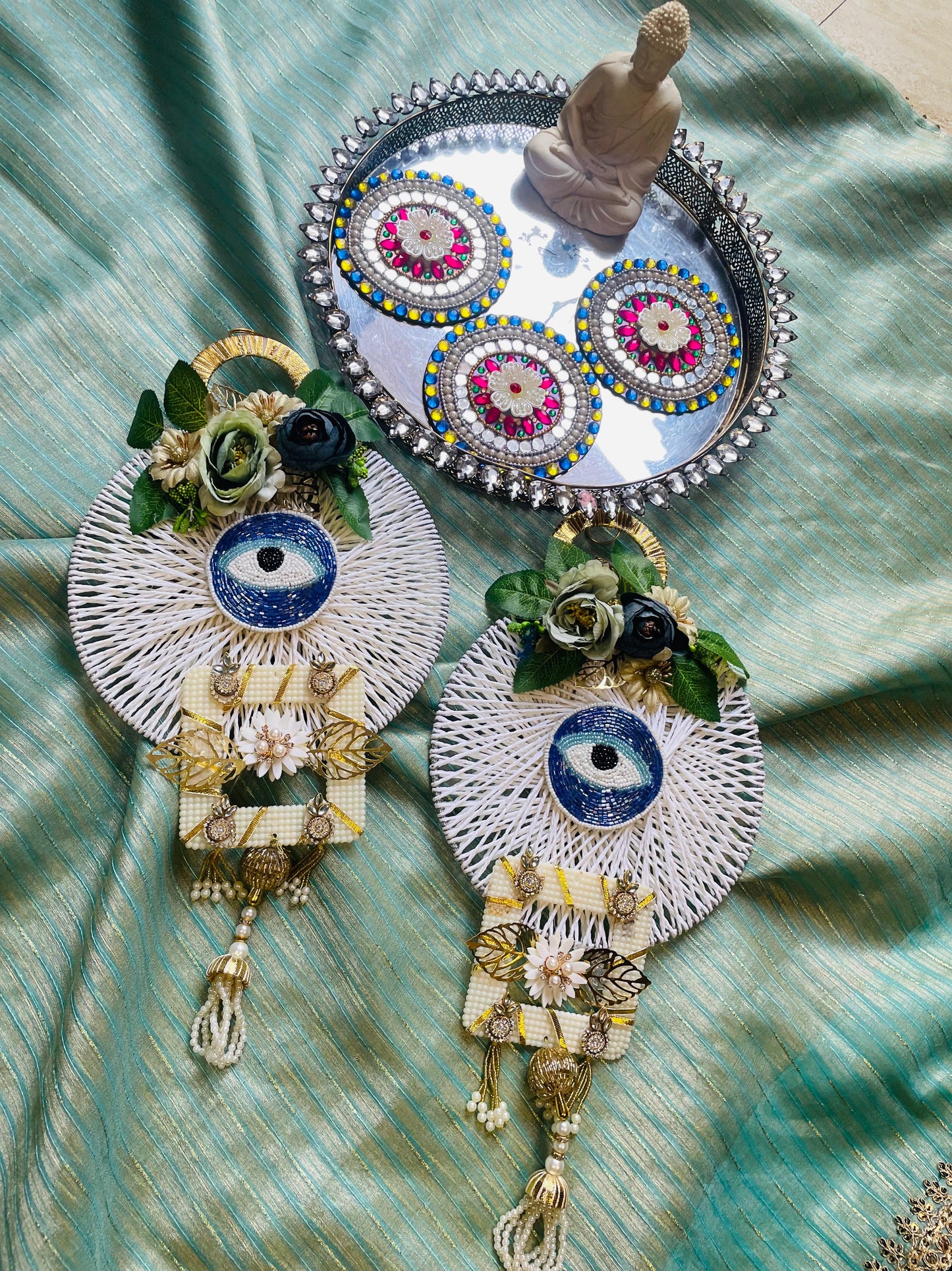 Blue evil eye hanging